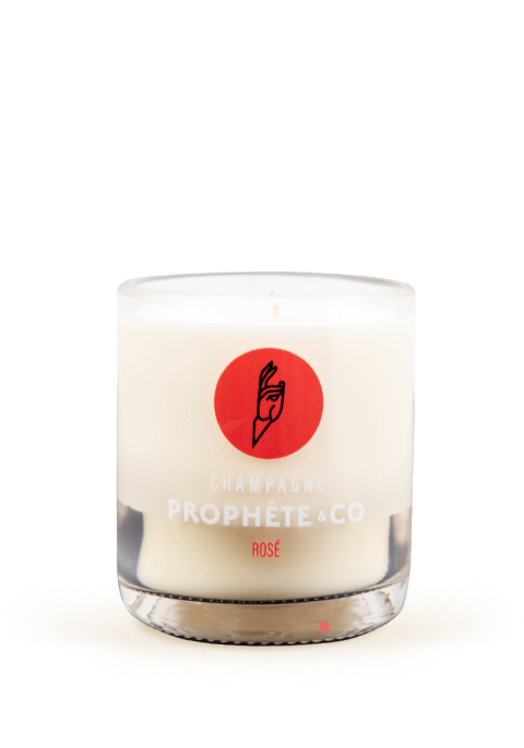 Upcycled Rosé candle