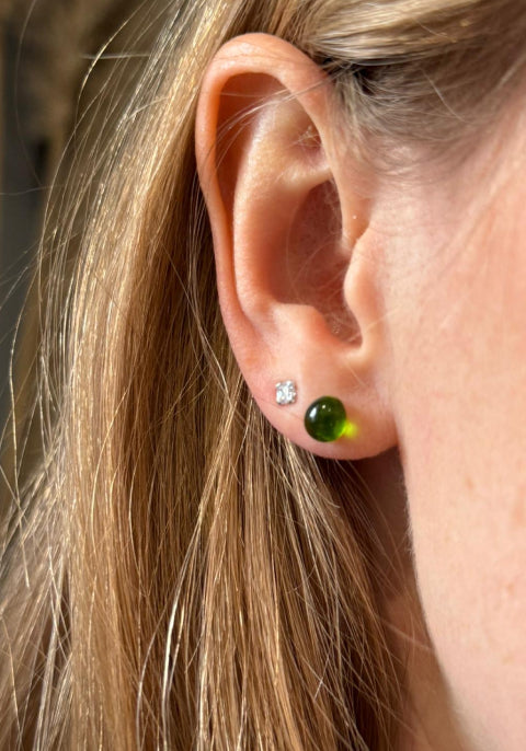Boucles d'oreilles Perles de Champagne Or